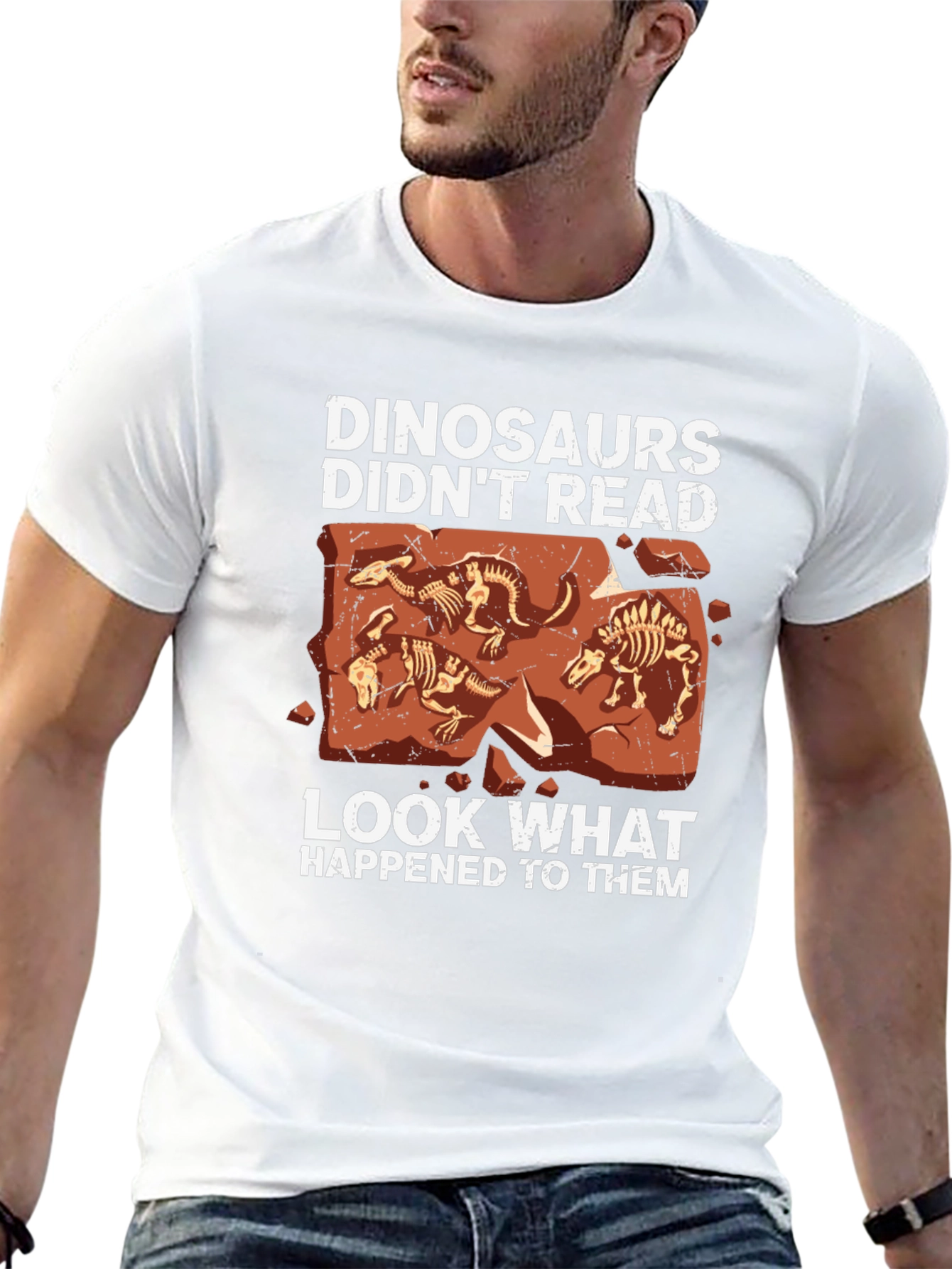 Dinosaurs Didnt Read Graphic Tee