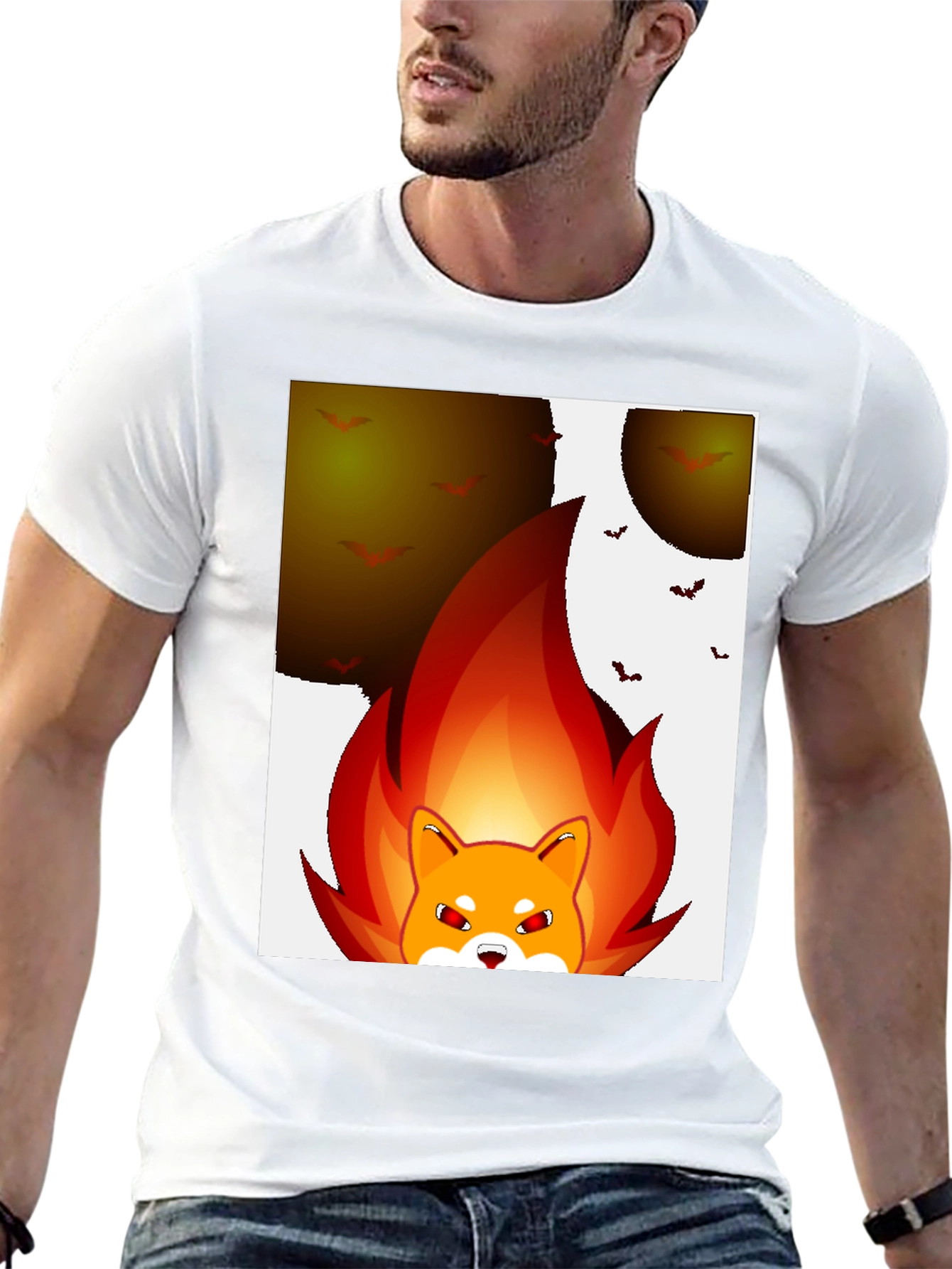 Fiery Shiba Inu Halloween T-Shirt