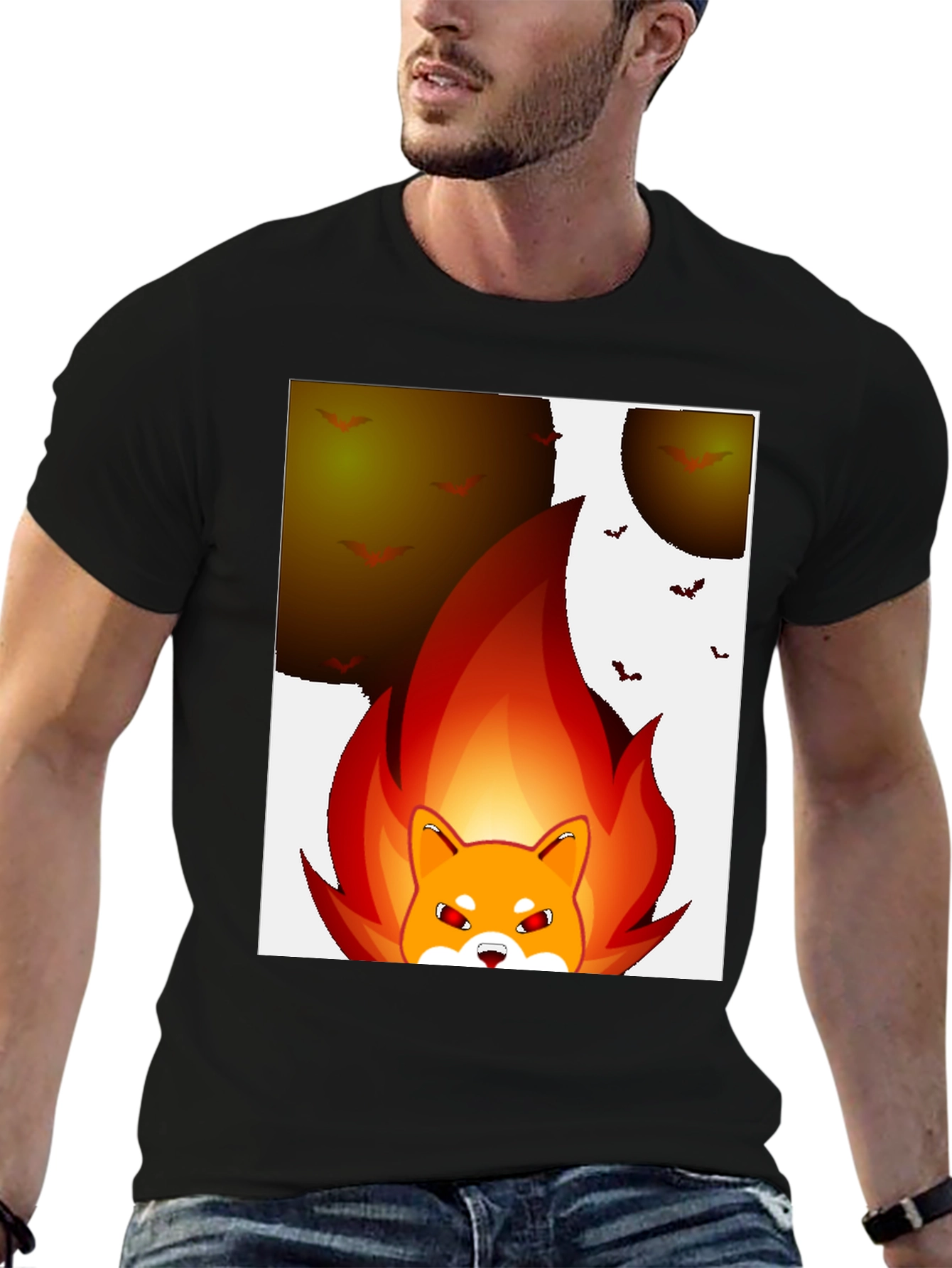 Fiery Shiba Inu Halloween T-Shirt