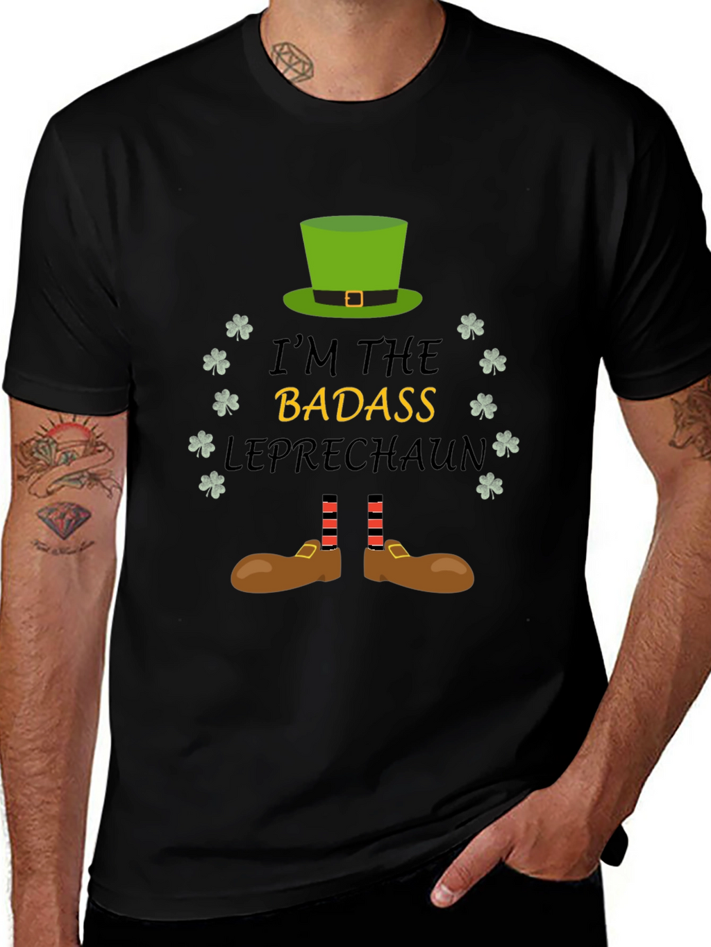 Badass Leprechaun Graphic Tee - St. Patricks Day