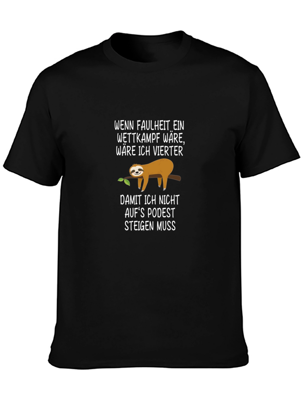 Funny Sloth Fourth Place T-Shirt