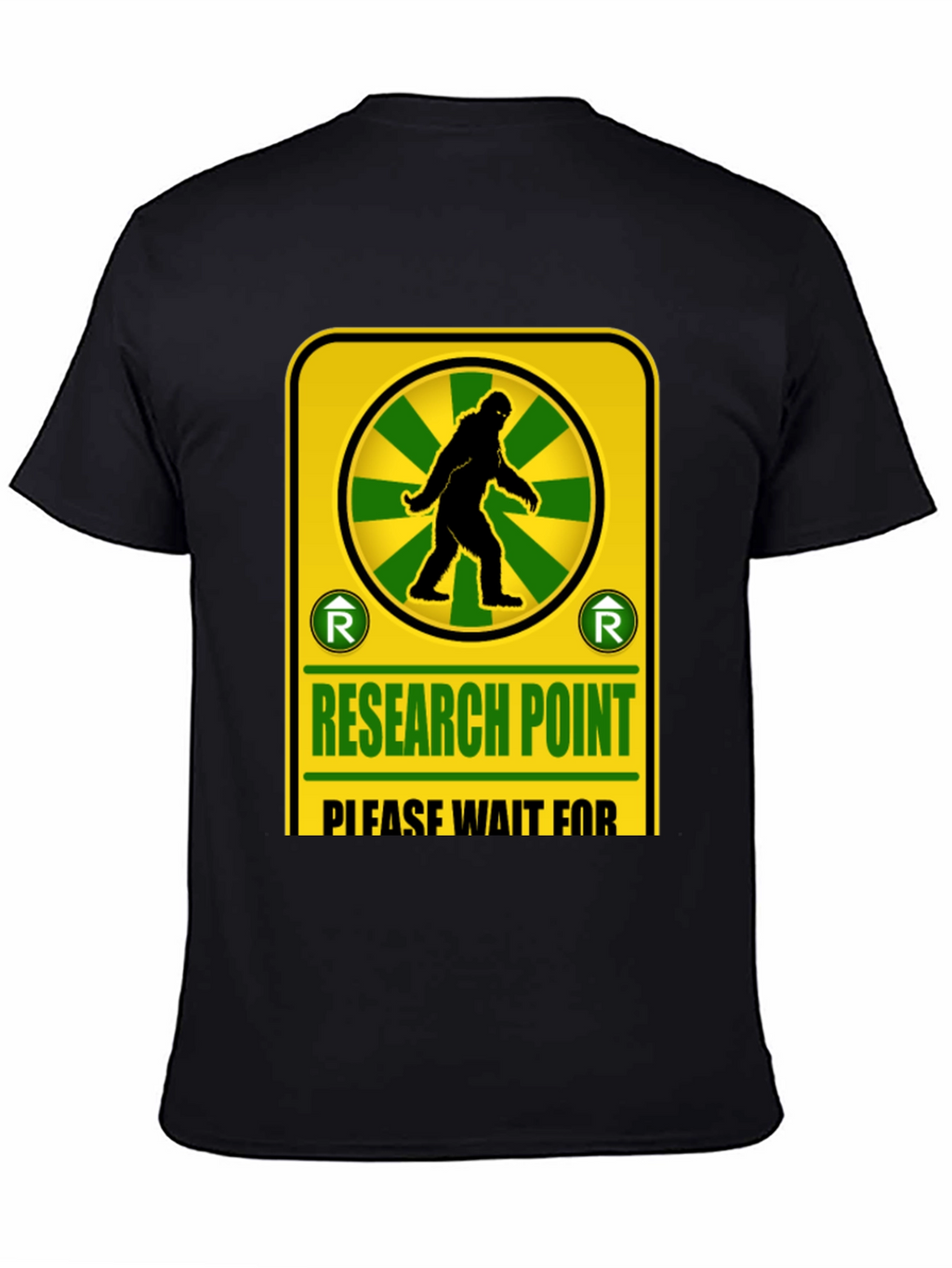 Research Point Bigfoot T-Shirt Novelty Design