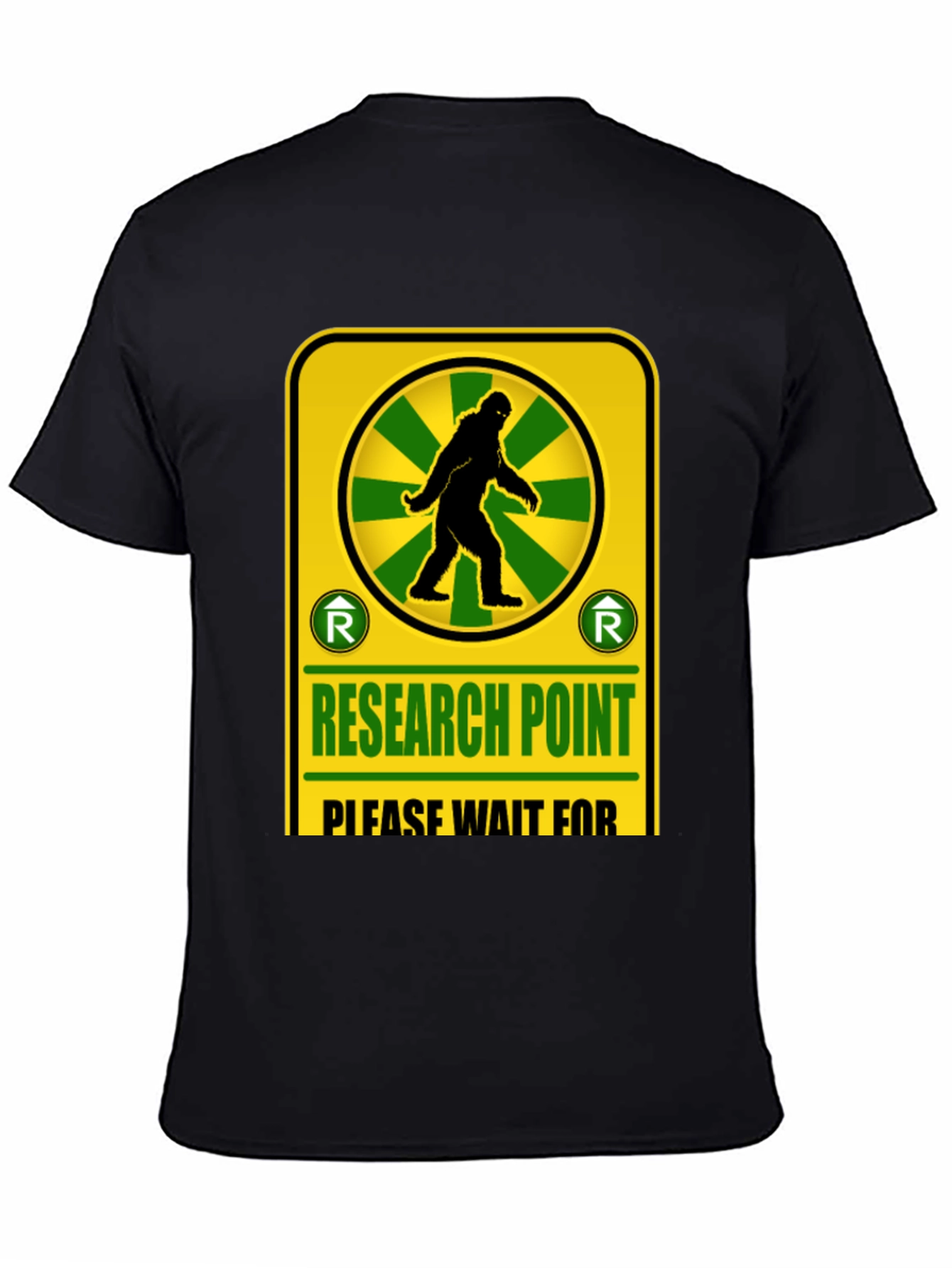 Research Point Bigfoot T-Shirt Novelty Design