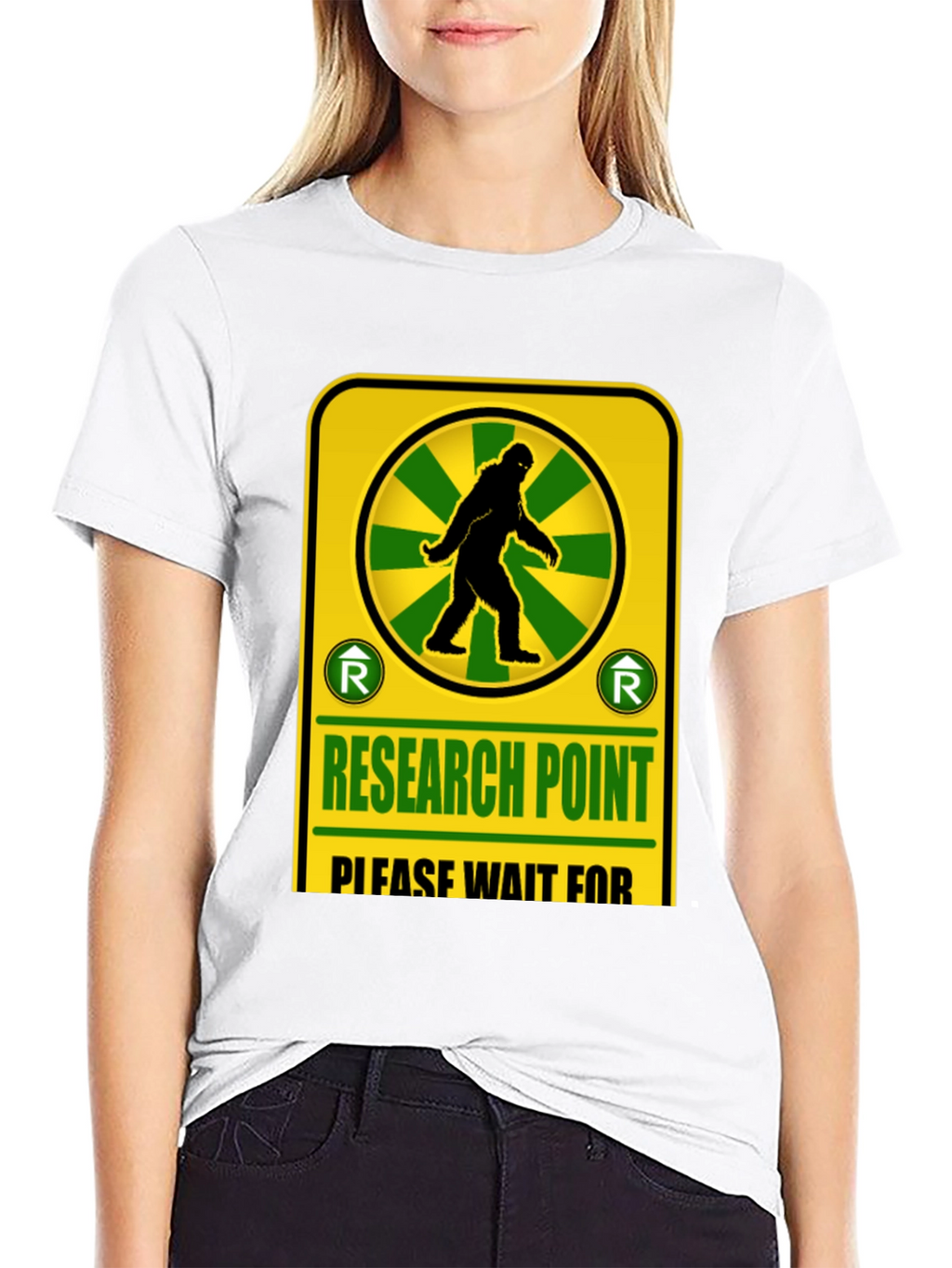 Research Point Bigfoot T-Shirt Novelty Design