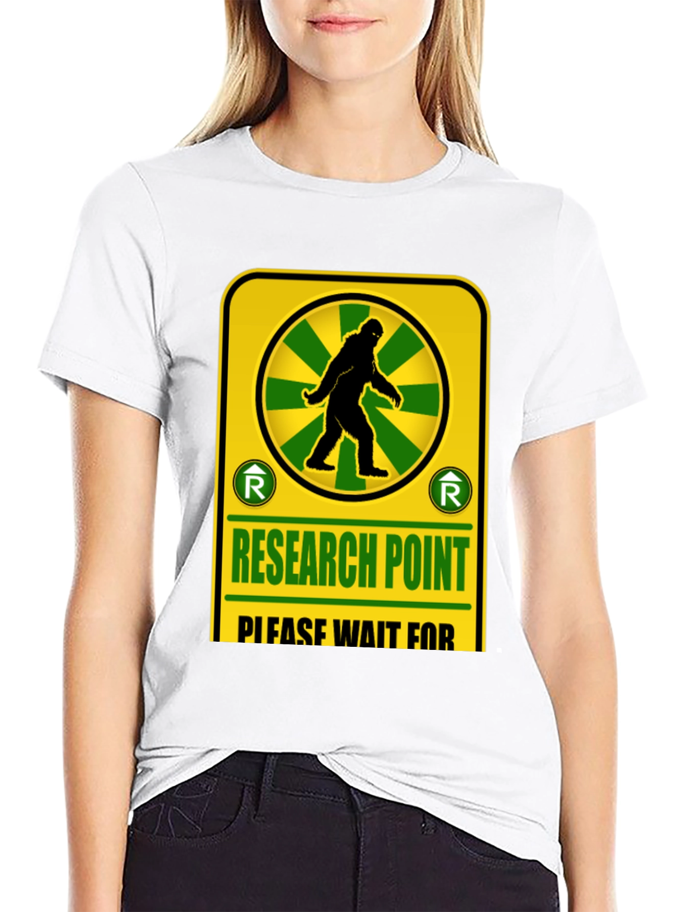 Research Point Bigfoot T-Shirt Novelty Design