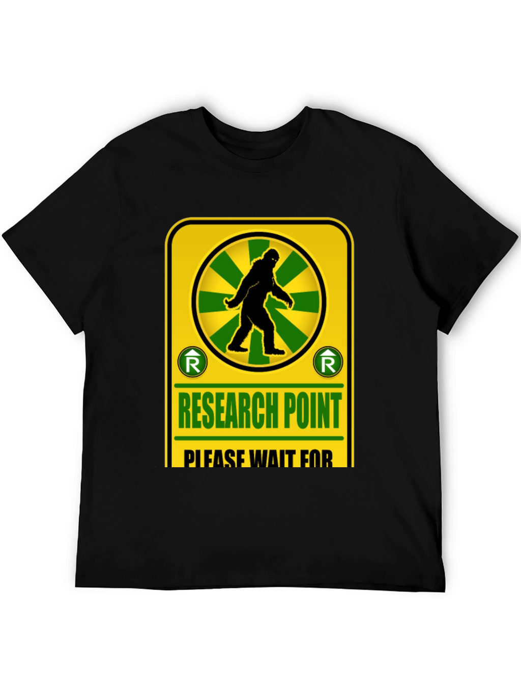 Research Point Bigfoot T-Shirt Novelty Design