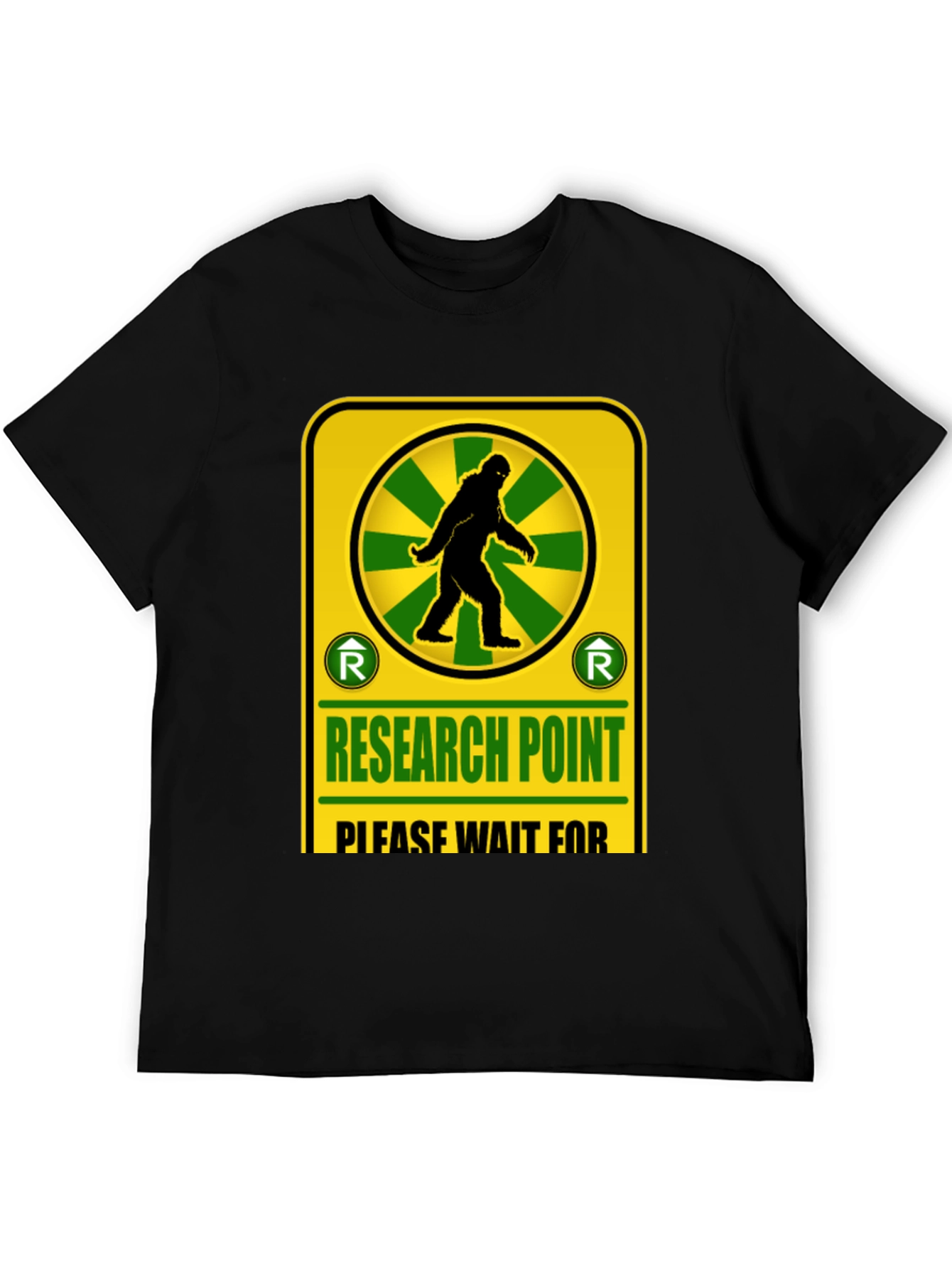 Research Point Bigfoot T-Shirt Novelty Design