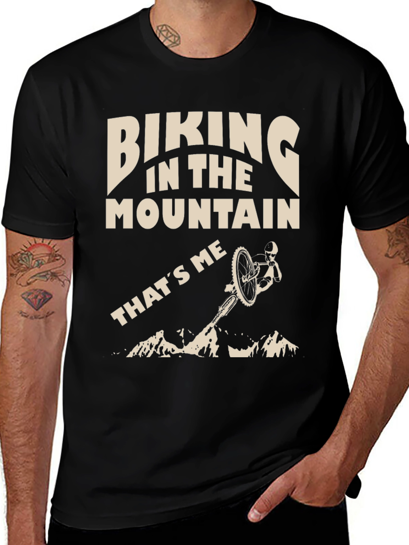 Biking in the Mountain T-Shirt