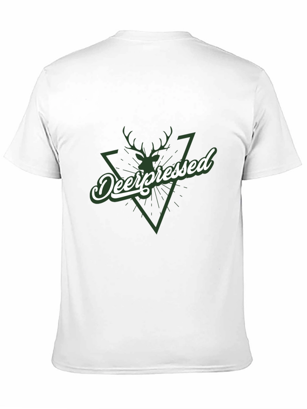 Deerpessed Graphic Tee - Black Cotton Shirt