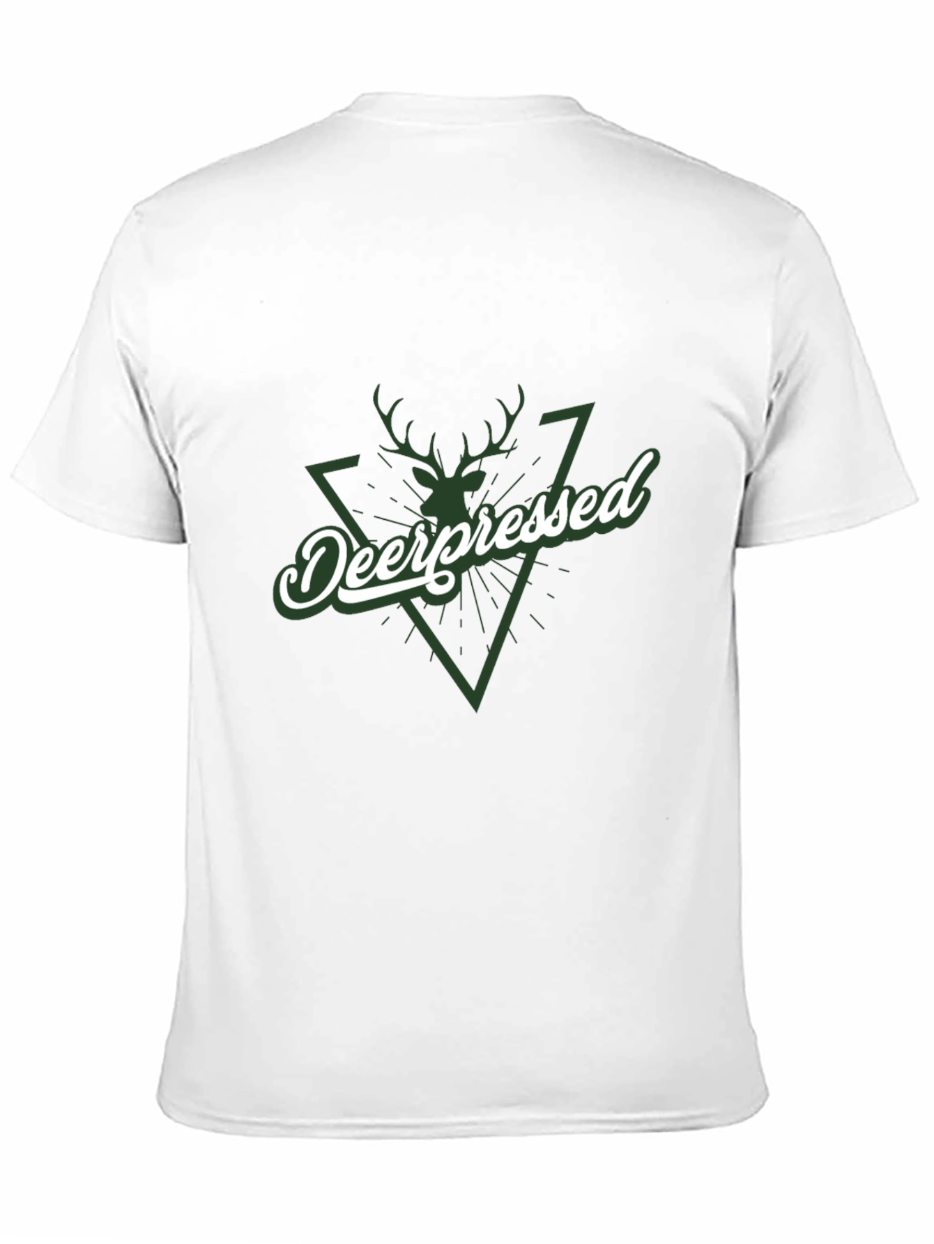 Deerpessed Graphic Tee - Black Cotton Shirt