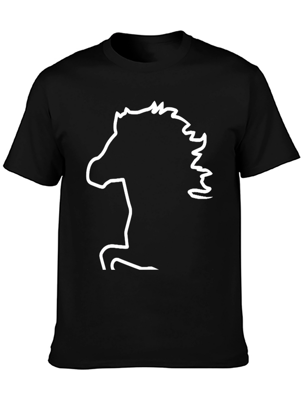 Horse Silhouette T-Shirt - Black