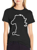 Horse Silhouette T-Shirt - Black