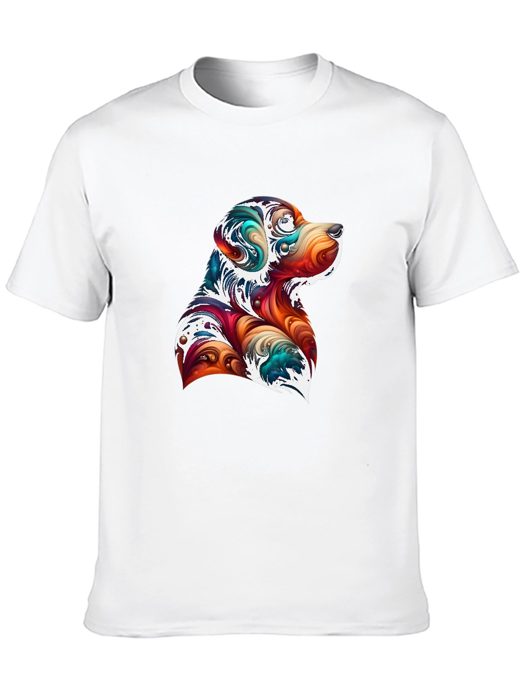 Abstract Dog Graphic T-Shirt