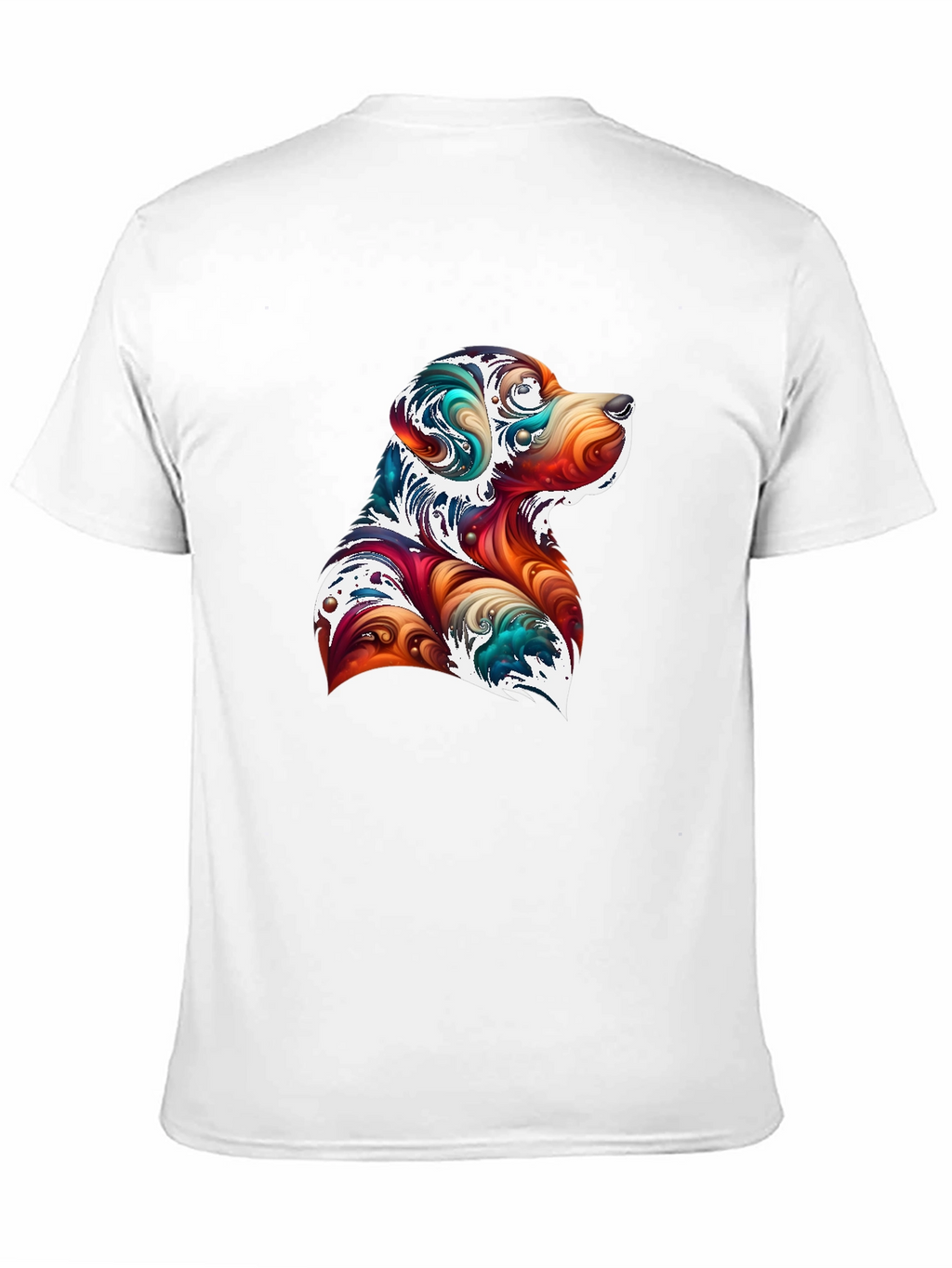 Abstract Dog Graphic T-Shirt