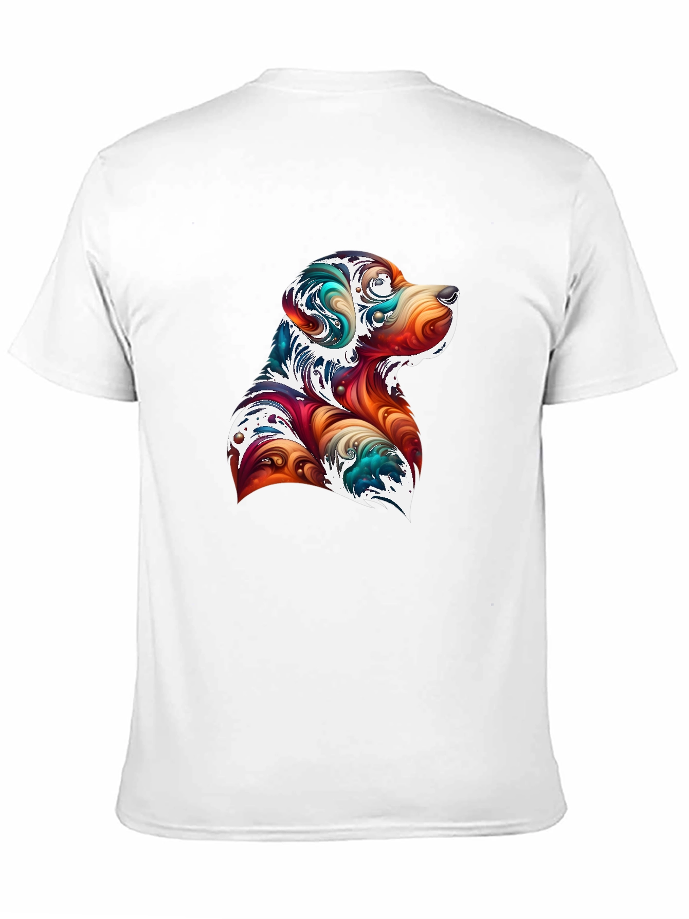 Abstract Dog Graphic T-Shirt