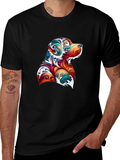 Abstract Dog Graphic T-Shirt