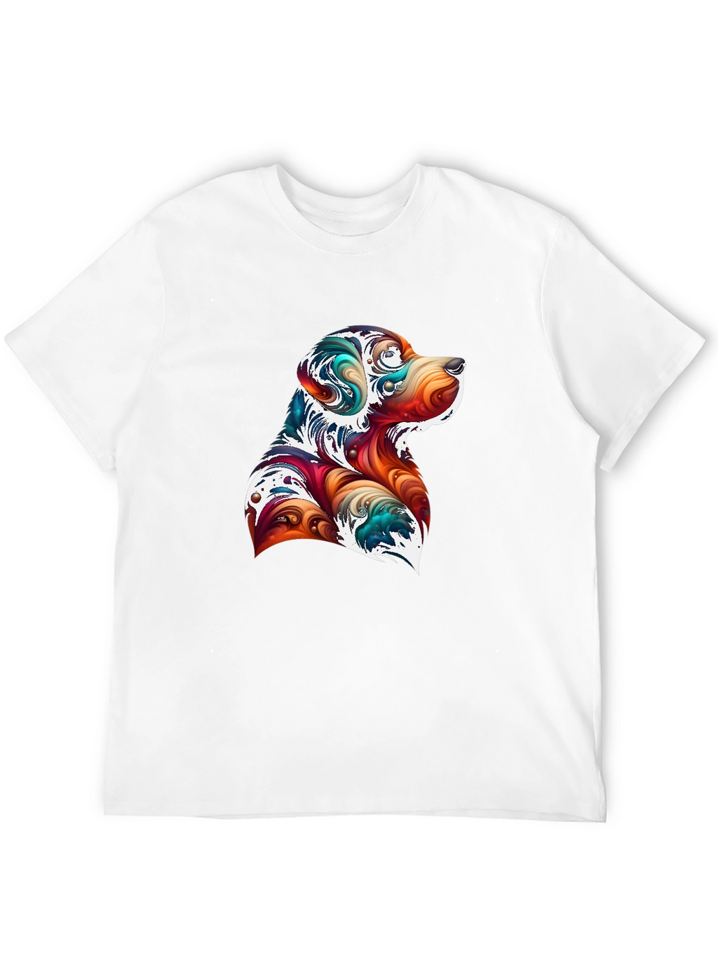 Abstract Dog Graphic T-Shirt