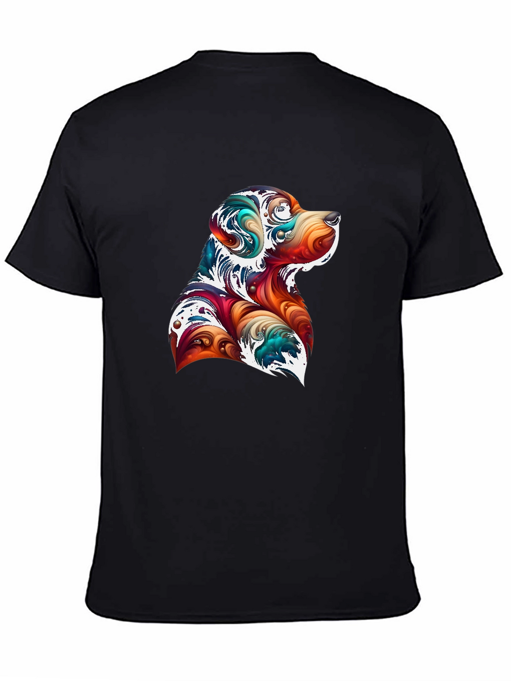 Abstract Dog Graphic T-Shirt