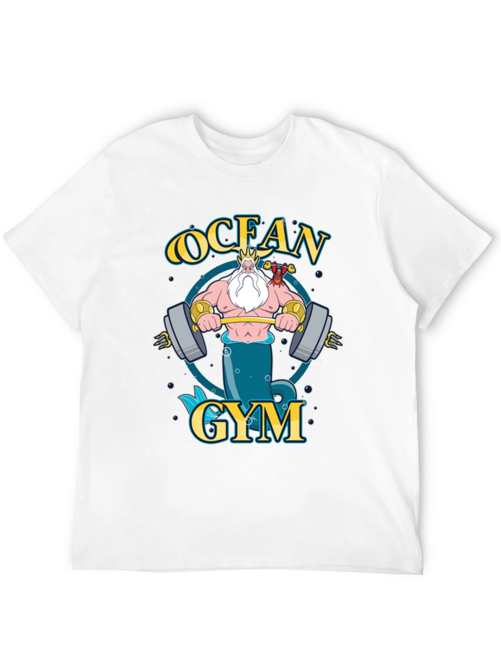 Ocean Gym T-Shirt - Triton Weightlifting Design