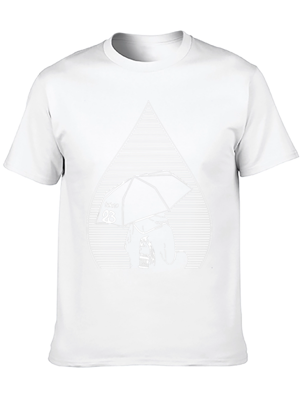 Tekno Umbrella Graphic Tee - Black Cotton Comfort