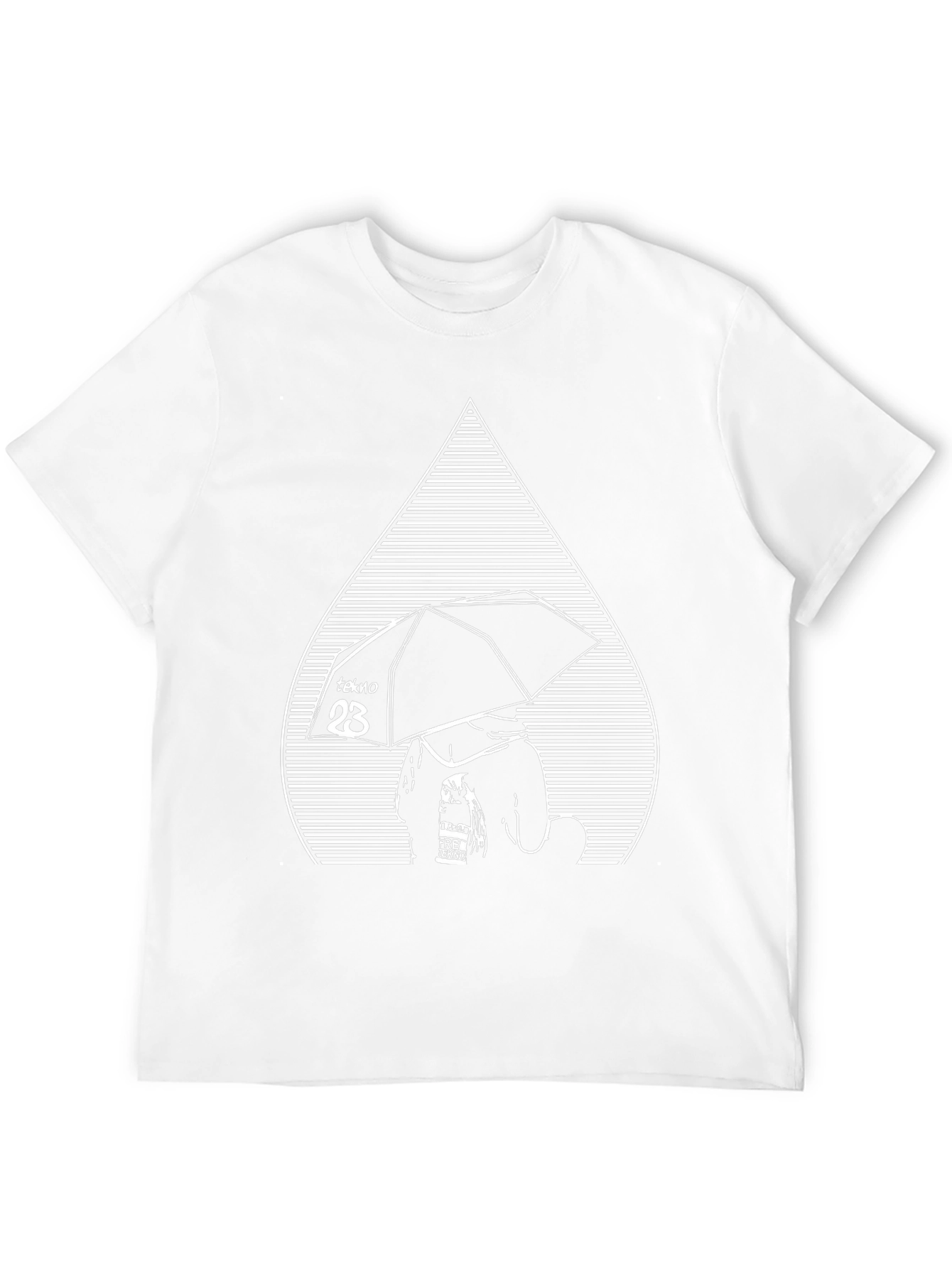 Tekno Umbrella Graphic Tee - Black Cotton Comfort