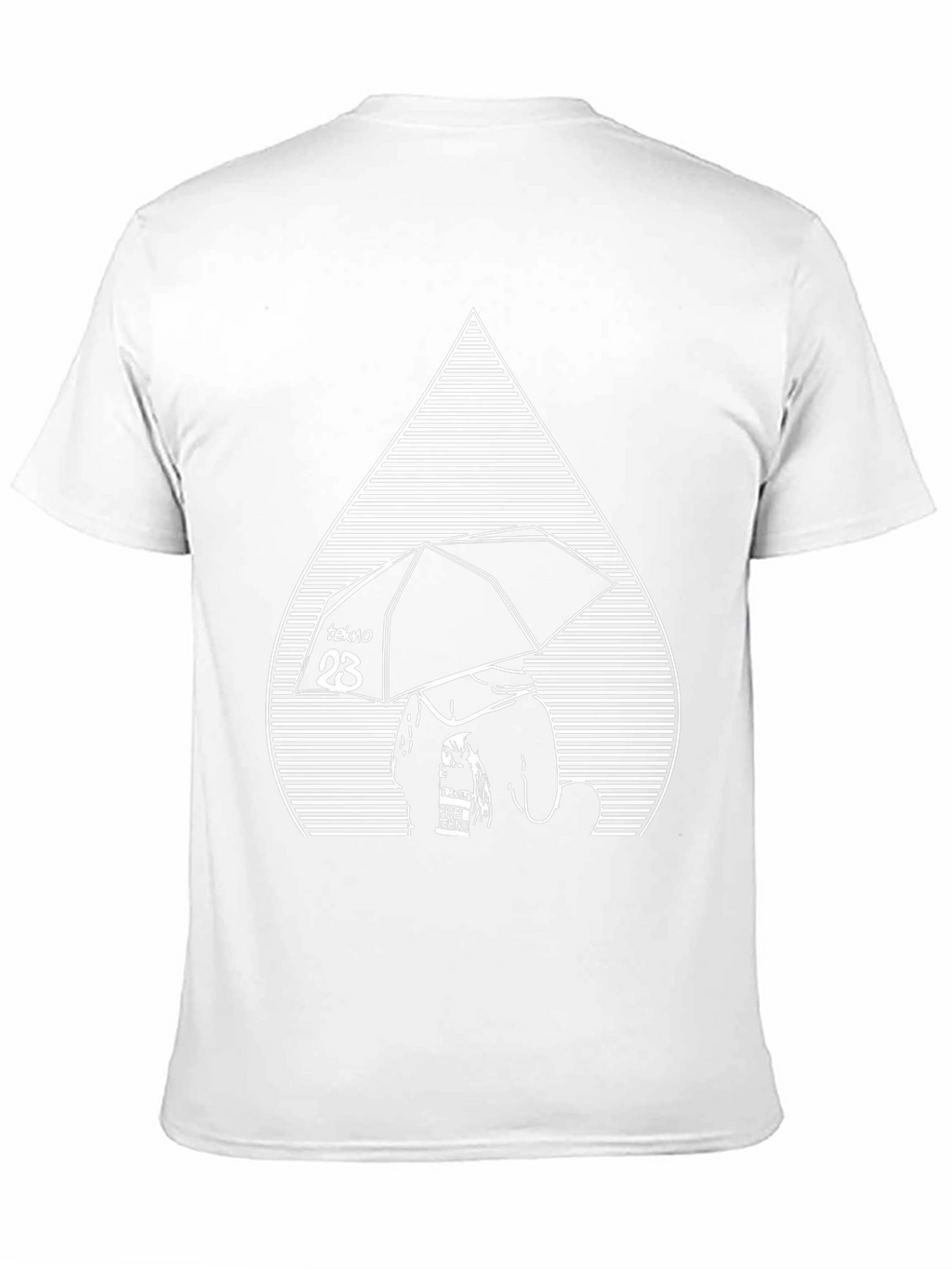 Tekno Umbrella Graphic Tee - Black Cotton Comfort