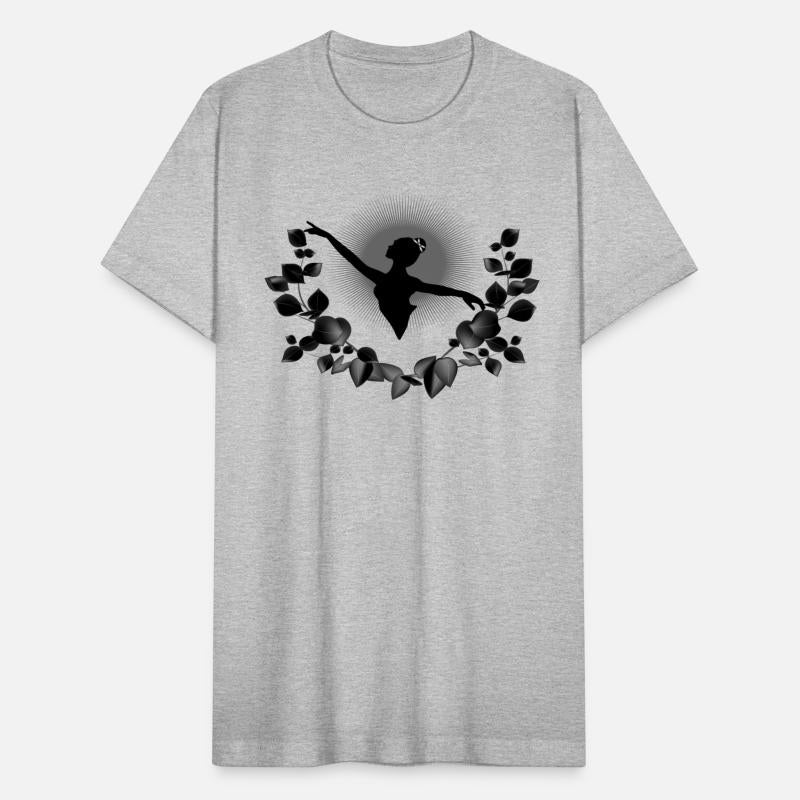 Ballerina silhouette with black eucalyptus