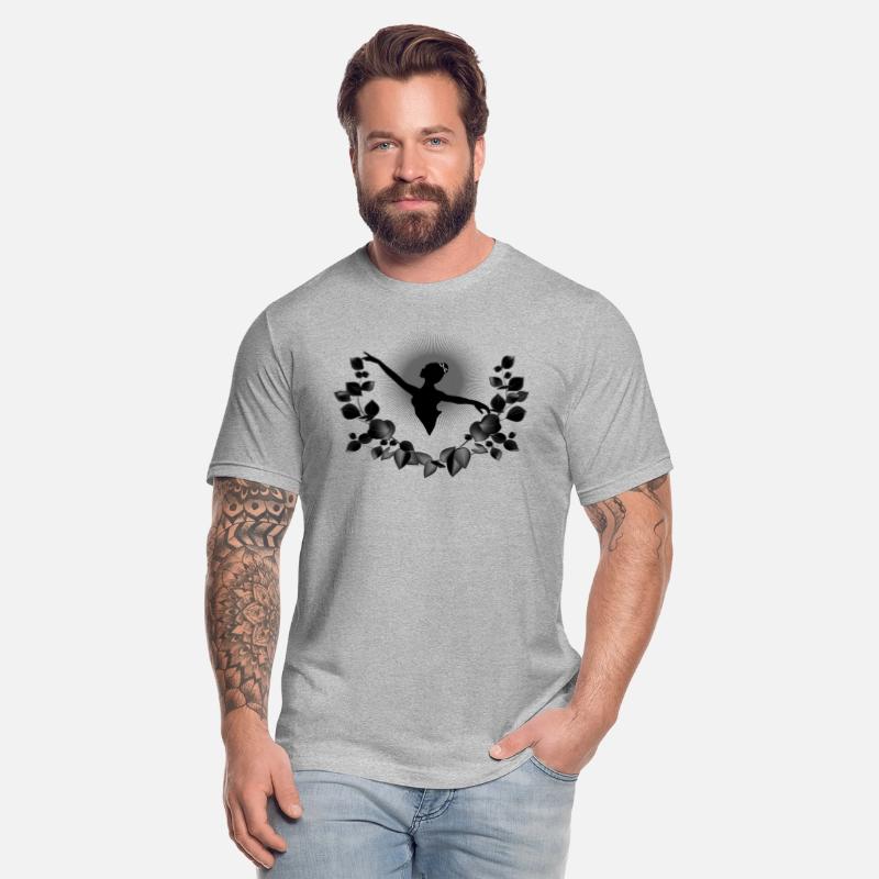 Ballerina silhouette with black eucalyptus