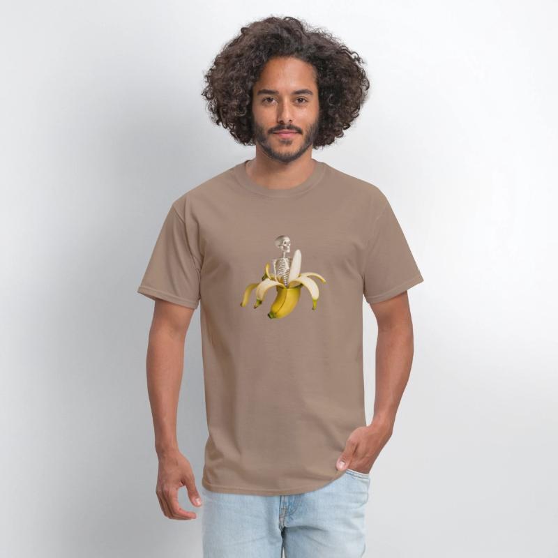 Banana T-Shirt with Skeleton