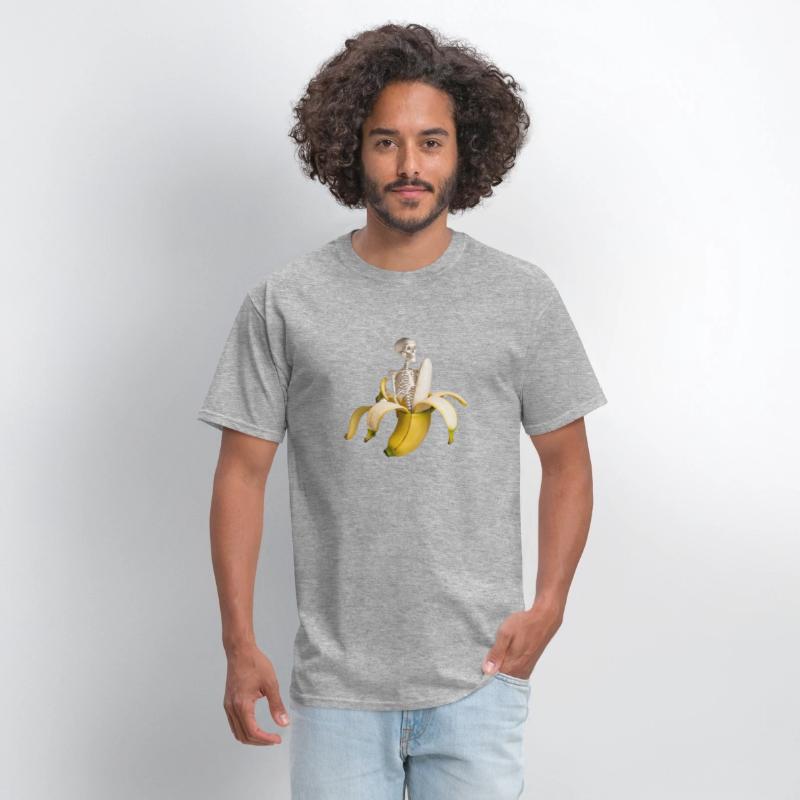 Banana T-Shirt with Skeleton