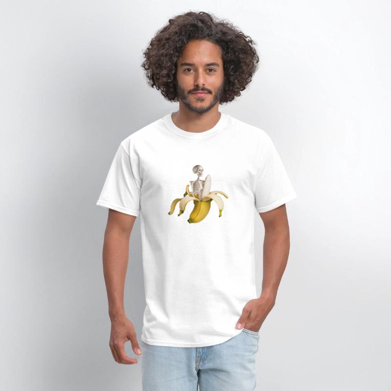 Banana T-Shirt with Skeleton