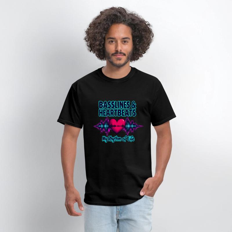 Basslines & Heartbeats – My Rhythm of Life T-shirt