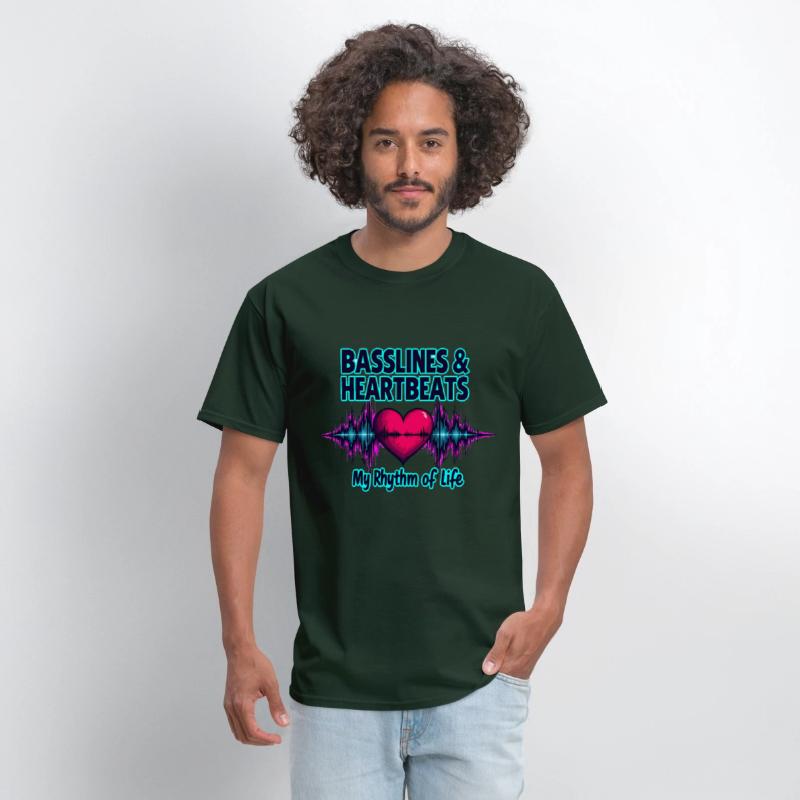 Basslines & Heartbeats – My Rhythm of Life T-shirt