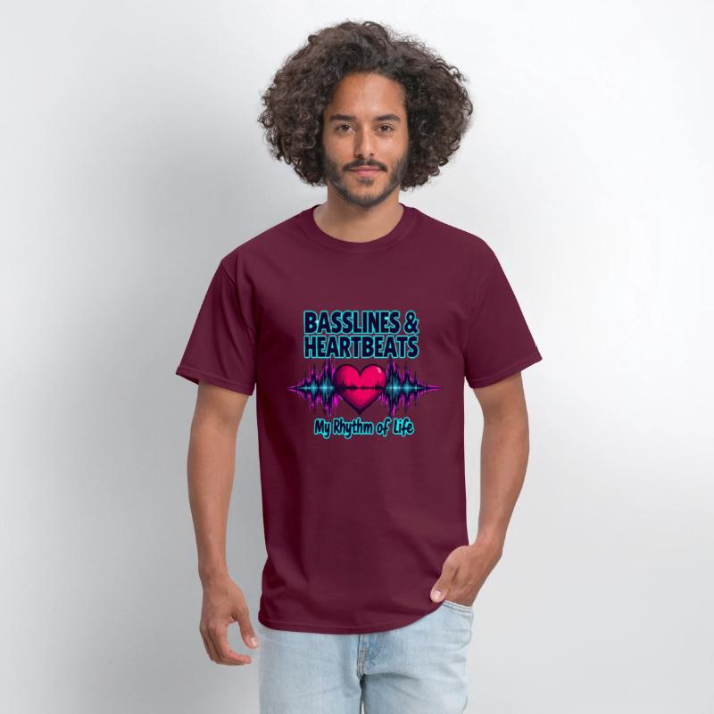 Basslines & Heartbeats – My Rhythm of Life T-shirt