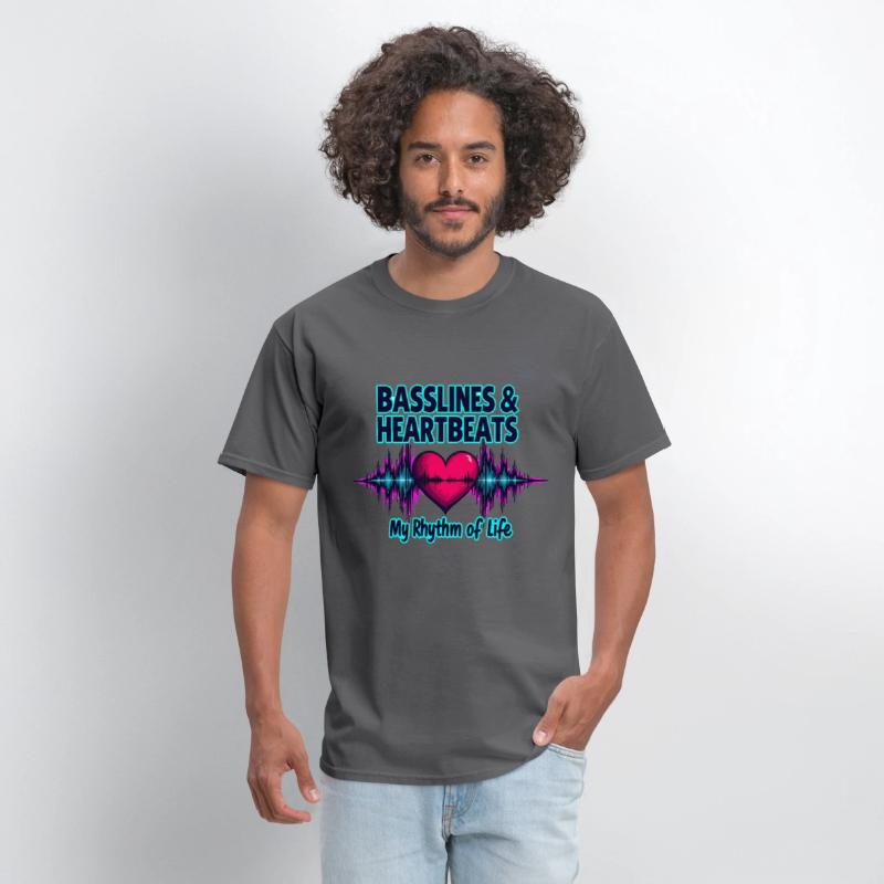 Basslines & Heartbeats – My Rhythm of Life T-shirt
