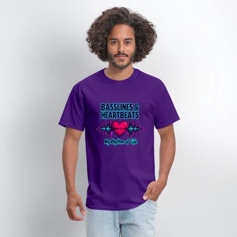 Basslines & Heartbeats – My Rhythm of Life T-shirt