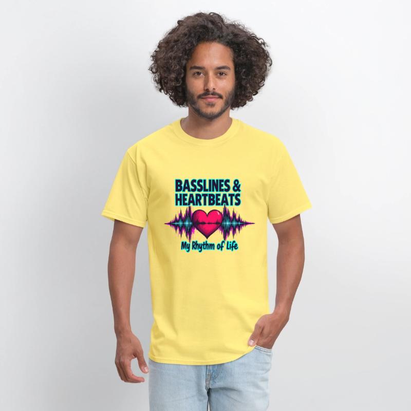 Basslines & Heartbeats – My Rhythm of Life T-shirt
