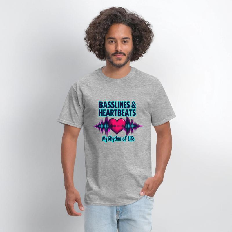 Basslines & Heartbeats – My Rhythm of Life T-shirt