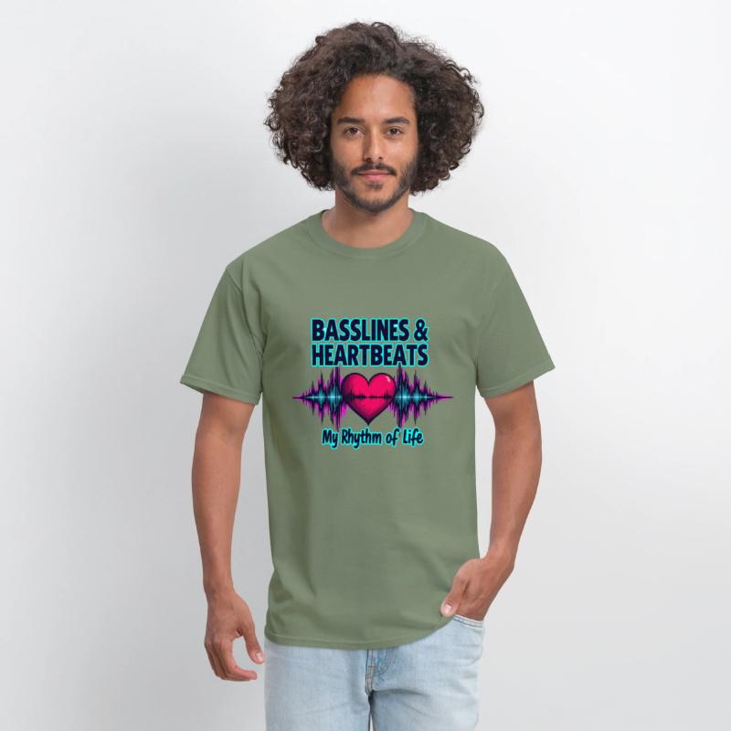 Basslines & Heartbeats – My Rhythm of Life T-shirt