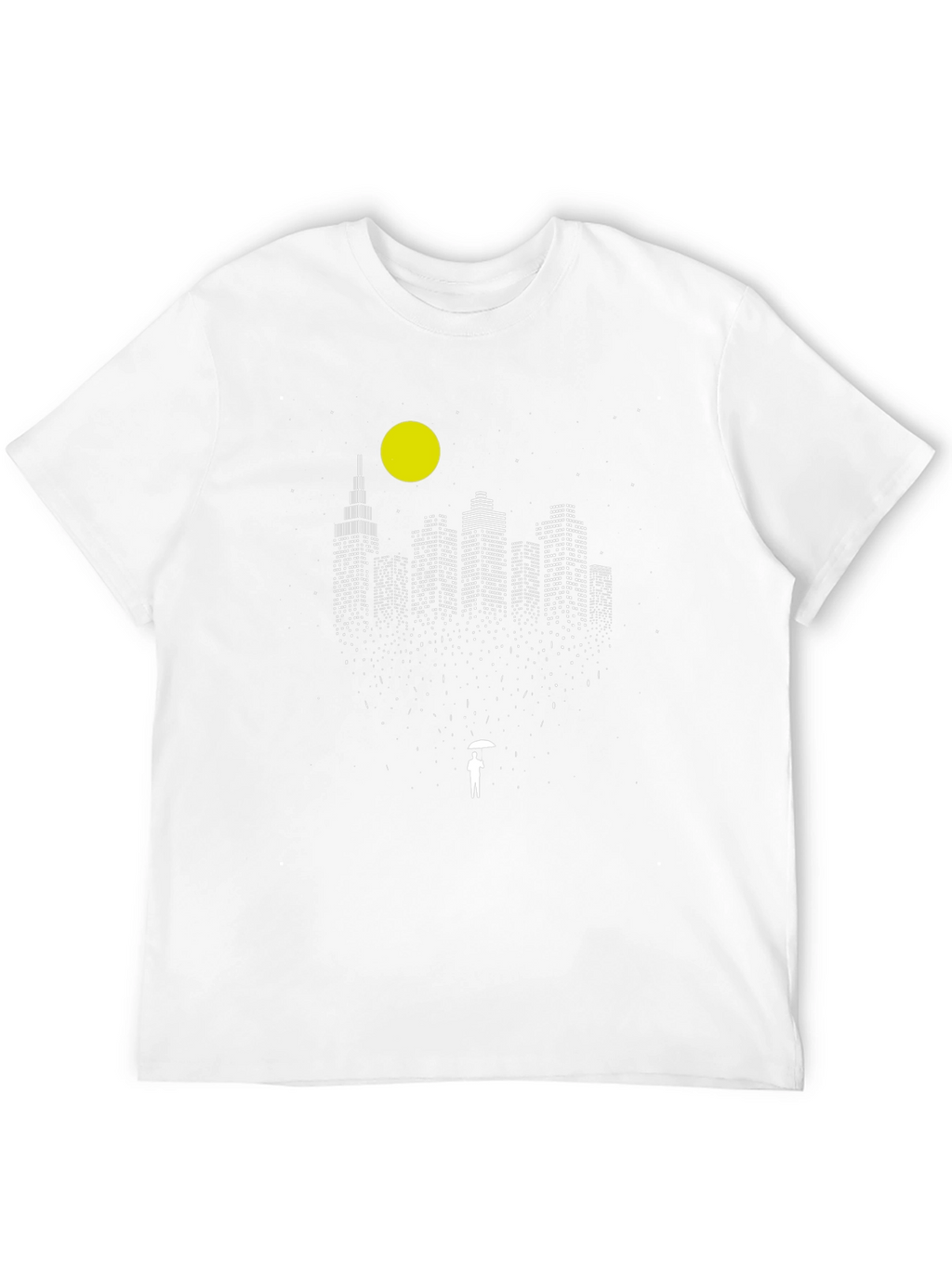 Cityscape Graphic Tee - Night Lights Modern Style