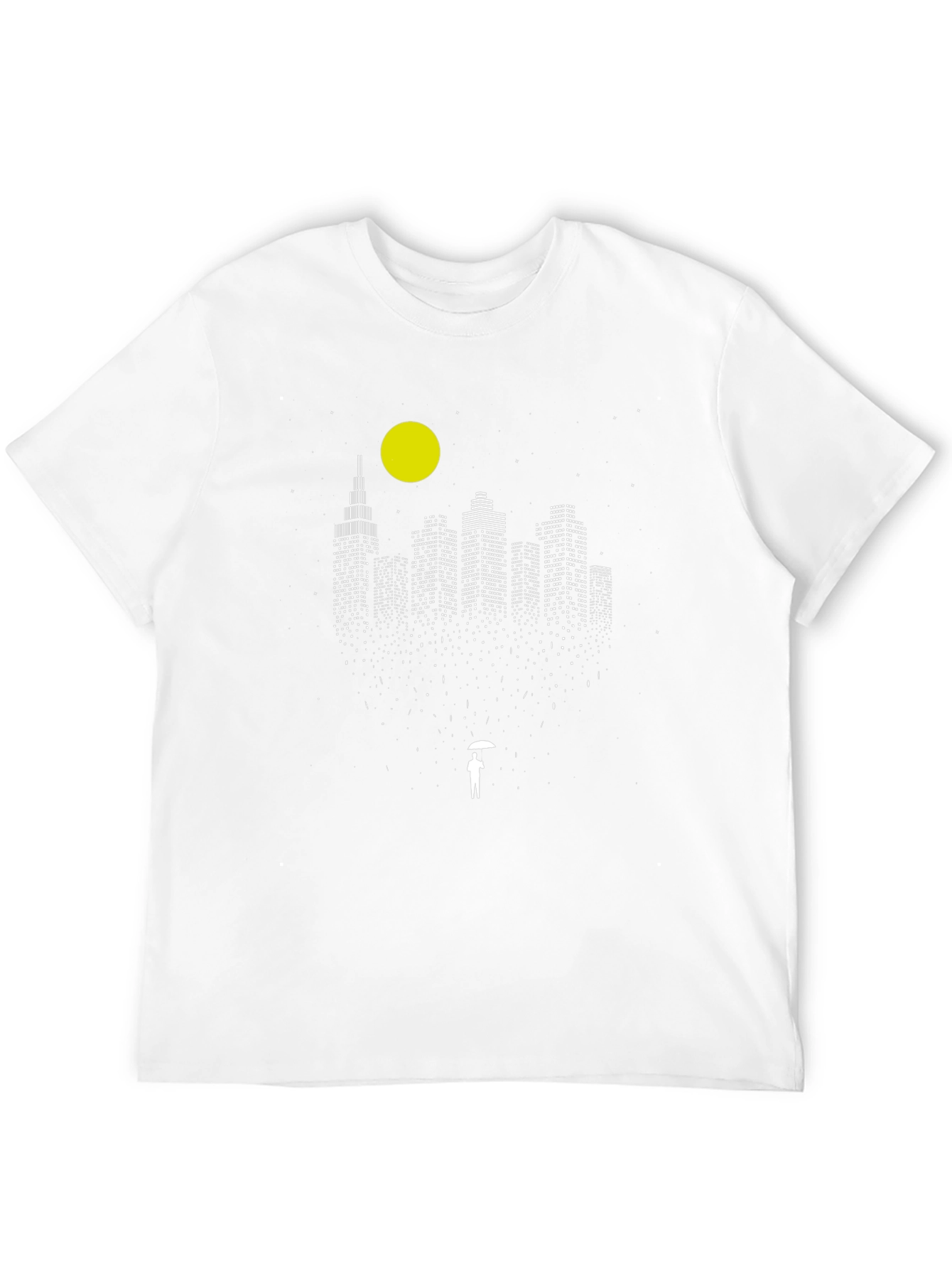 Cityscape Graphic Tee - Night Lights Modern Style