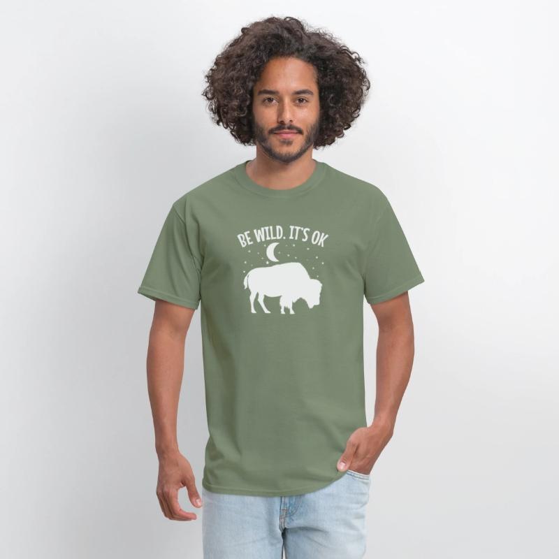 Be wild It's ok Bison Animal