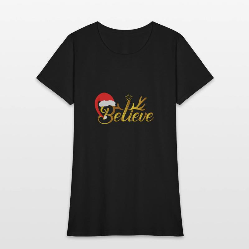 Believe Christmas themed design