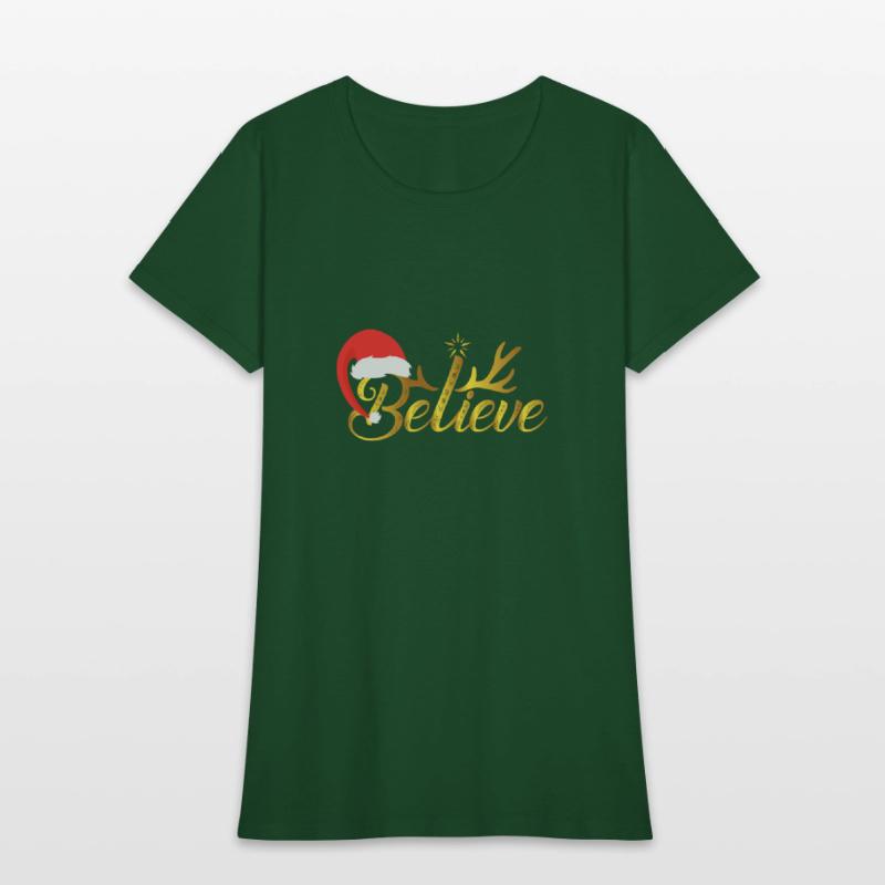 Believe Christmas themed design