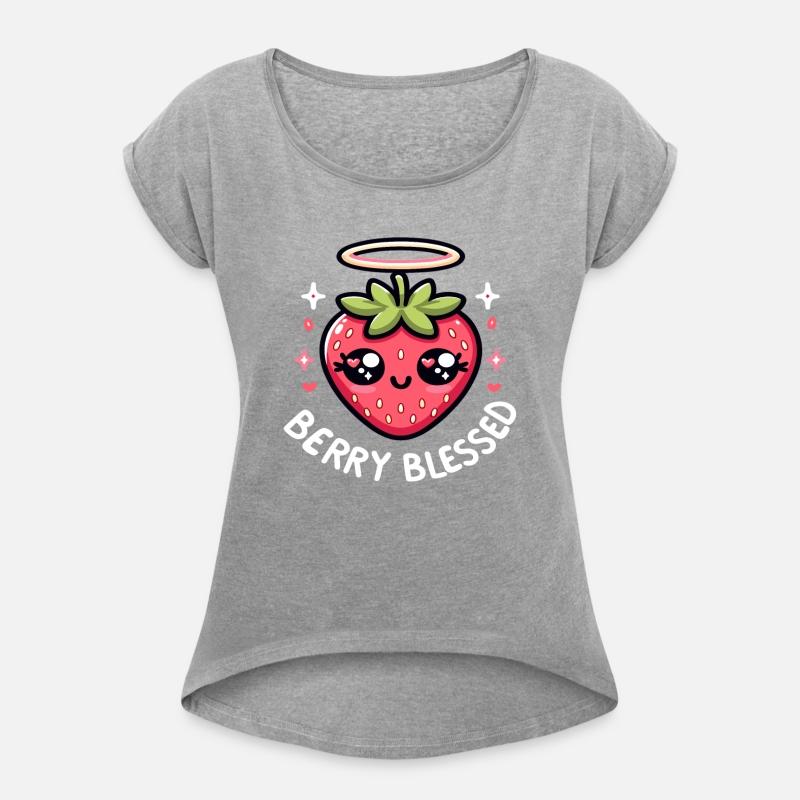 Berry Blessed Strawberry Cartoon Funny Christian