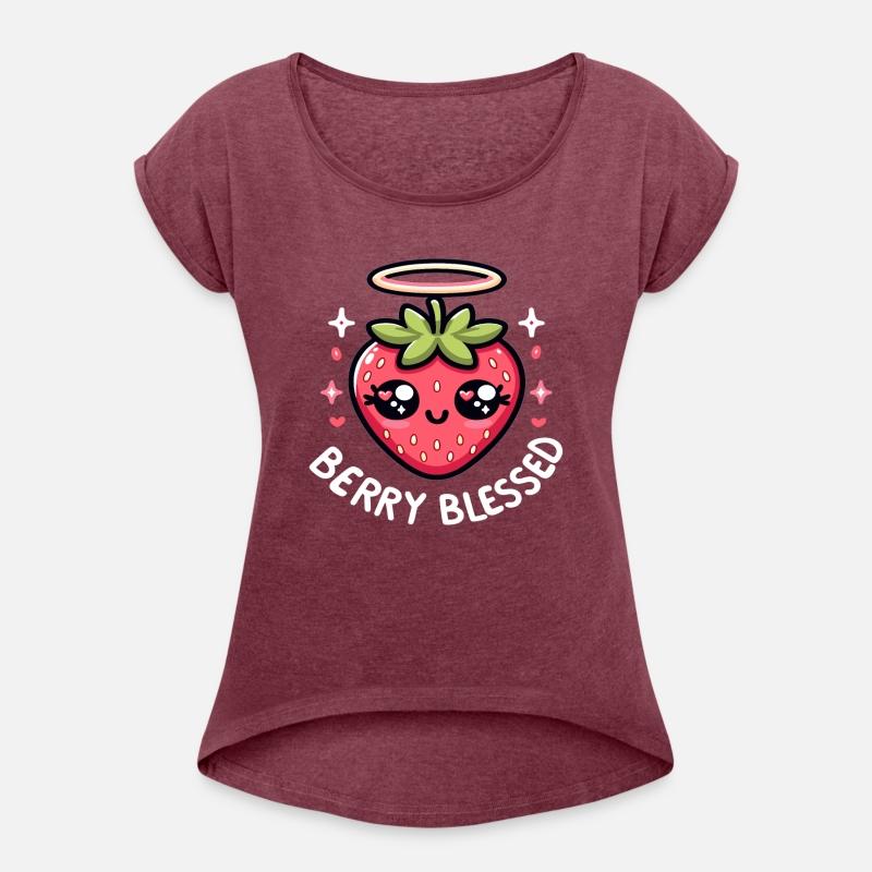 Berry Blessed Strawberry Cartoon Funny Christian