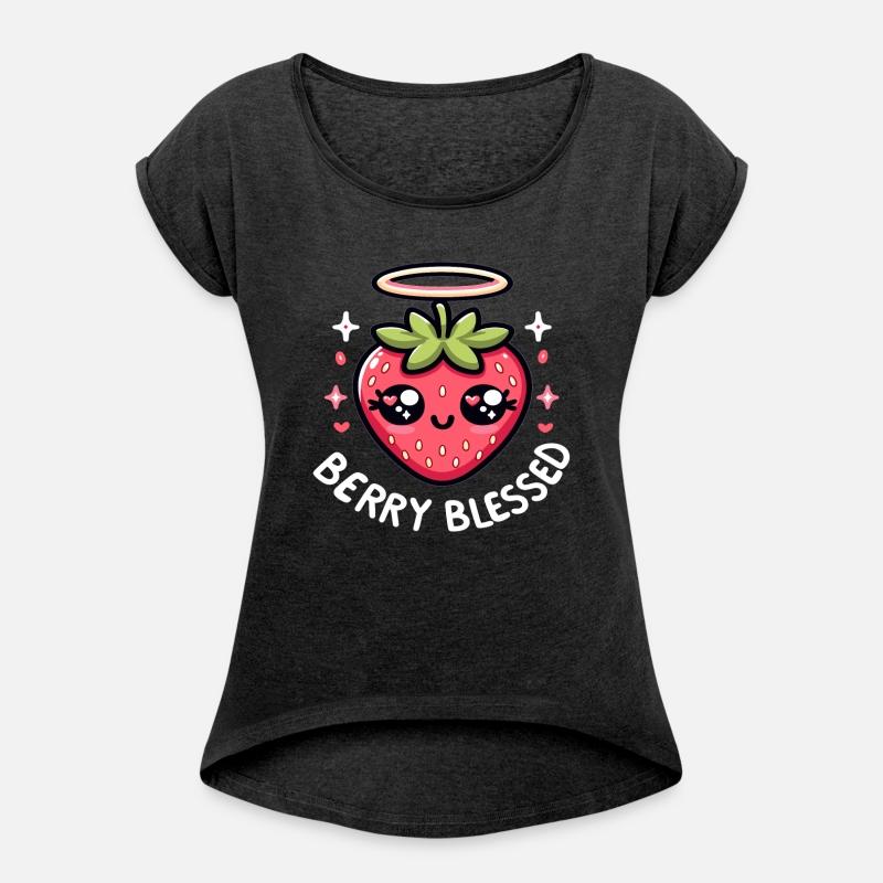 Berry Blessed Strawberry Cartoon Funny Christian