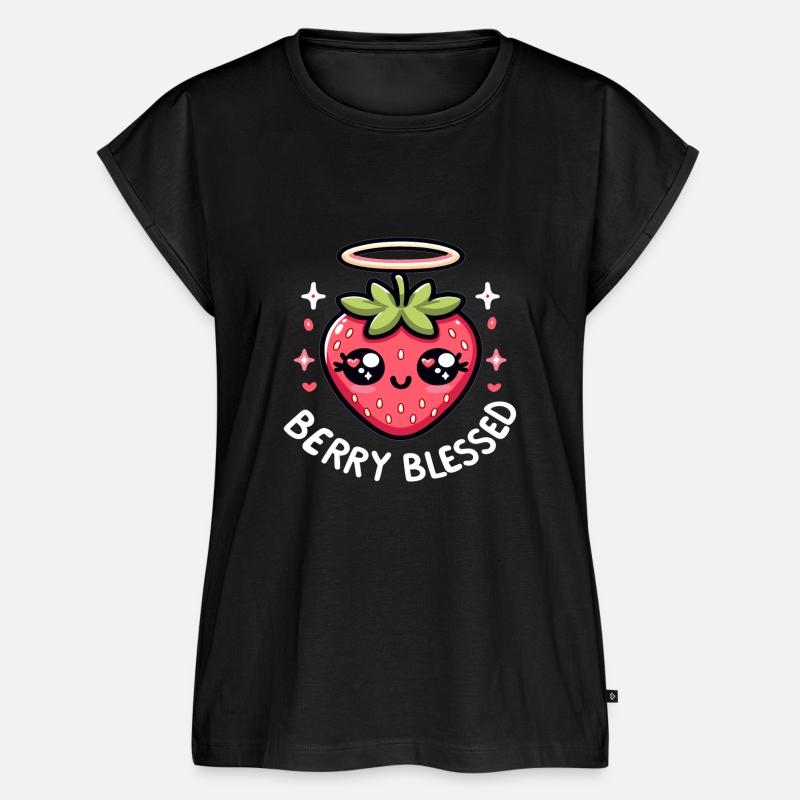 Berry Blessed Strawberry Cartoon Funny Christian