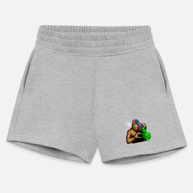 Bigfoot And Alien Aasquatch Love Hand Sign