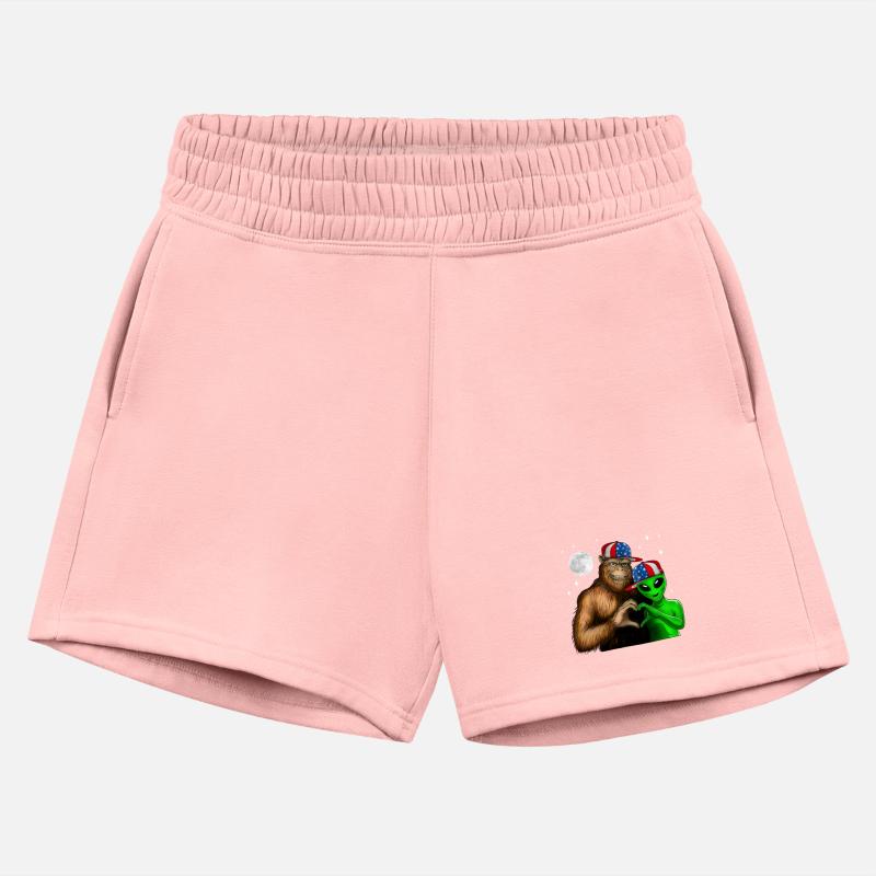 Bigfoot And Alien Aasquatch Love Hand Sign